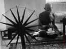gandhi spinning...